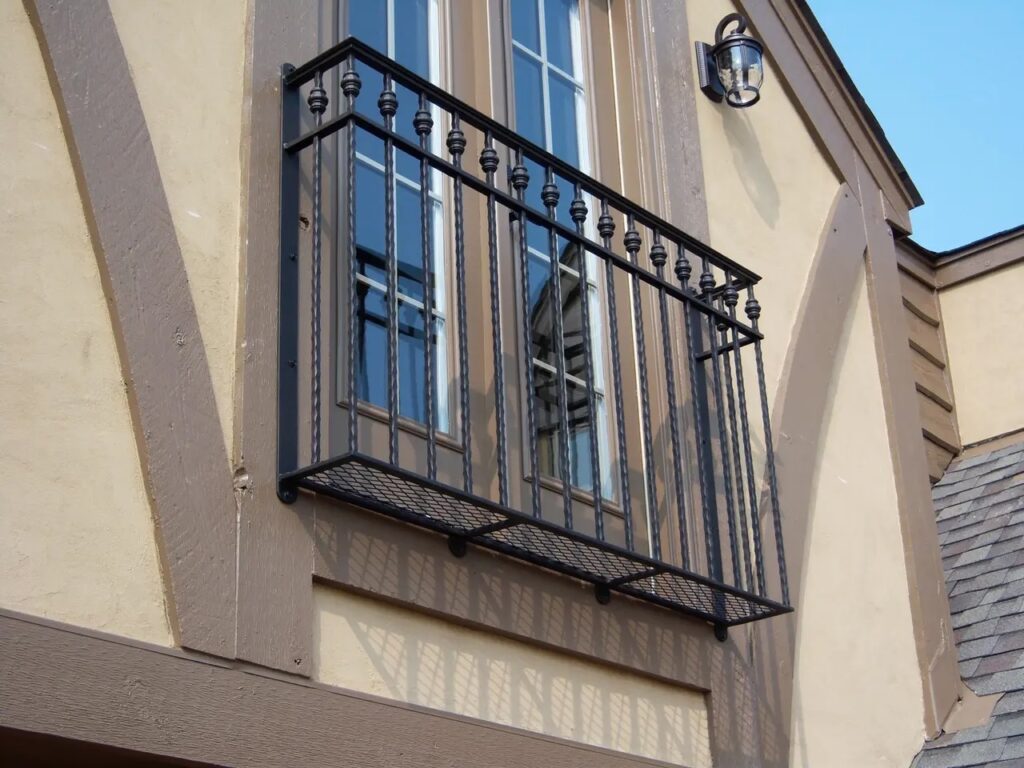 Ornamental iron balcony